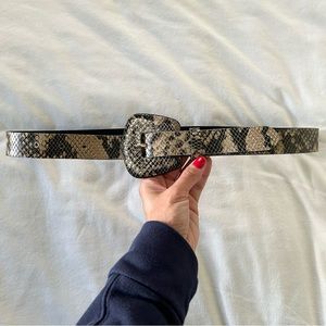 Zara Snakeskin Belt